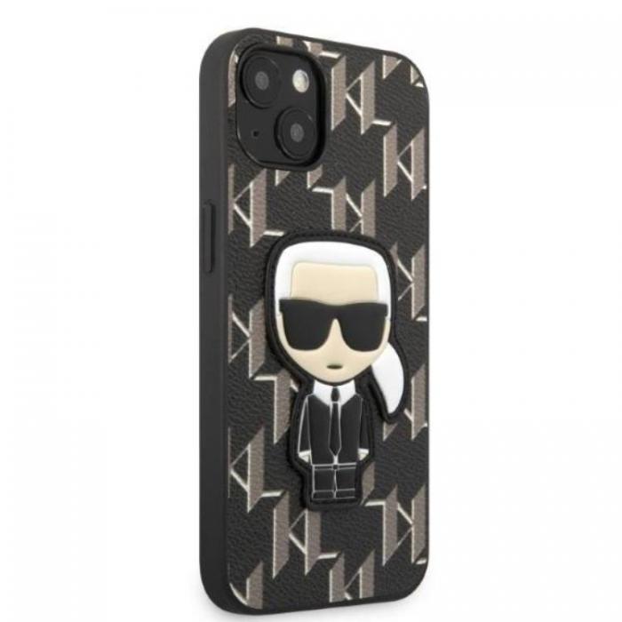 KARL LAGERFELD - Karl Lagerfeld iPhone 13 Skal Monogram Ikonik Patch - Svart