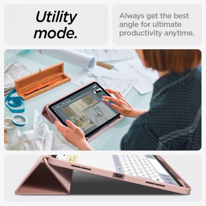 Spigen - Spigen iPad Air 13 (2024) Fodral Urban Fit - Rosa Guld