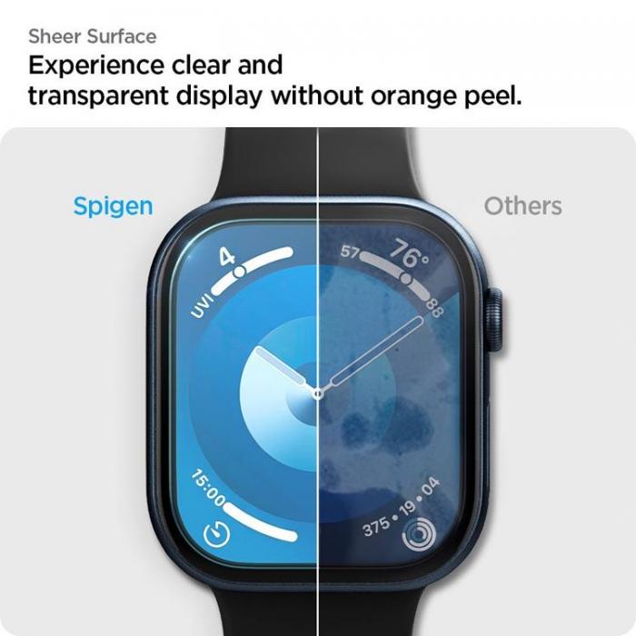 Spigen - [2-Pack] Spigen Apple Watch 46mm Series 10 Skrmskydd Elite Shield