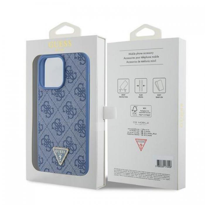 Guess - Guess iPhone 15 Pro Max Mobilskal Triangle Strass - Bl