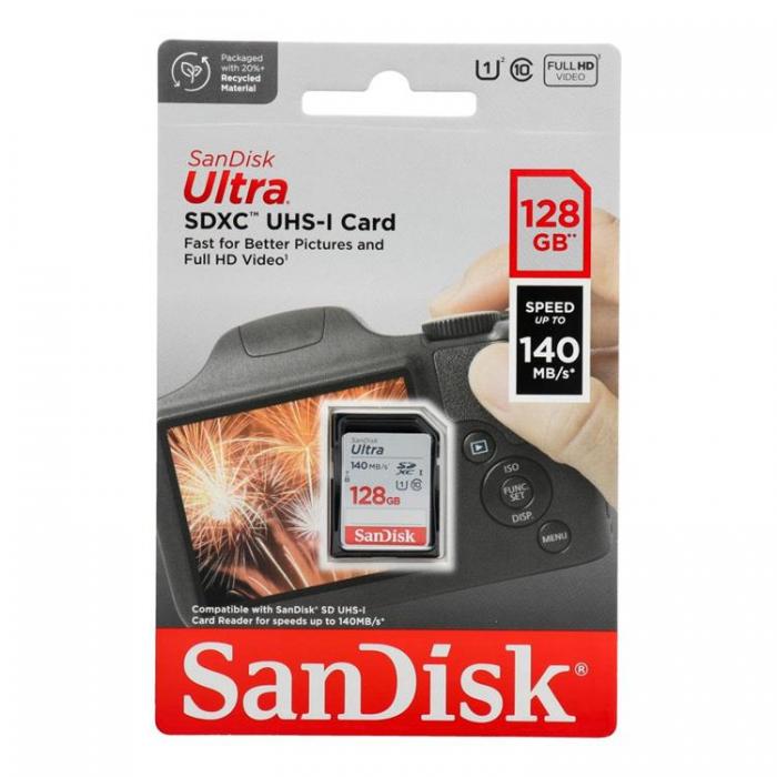 Sandisk - Sandisk Minneskort Ultra SDXC 128GB 140MB/s