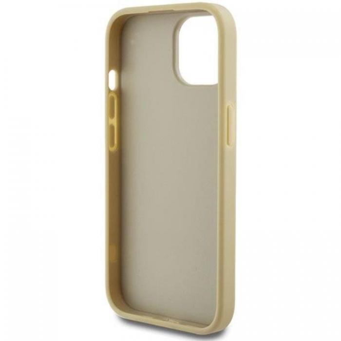 Guess - Guess iPhone 15 Plus Mobilskal Glitter Script Big - Guld