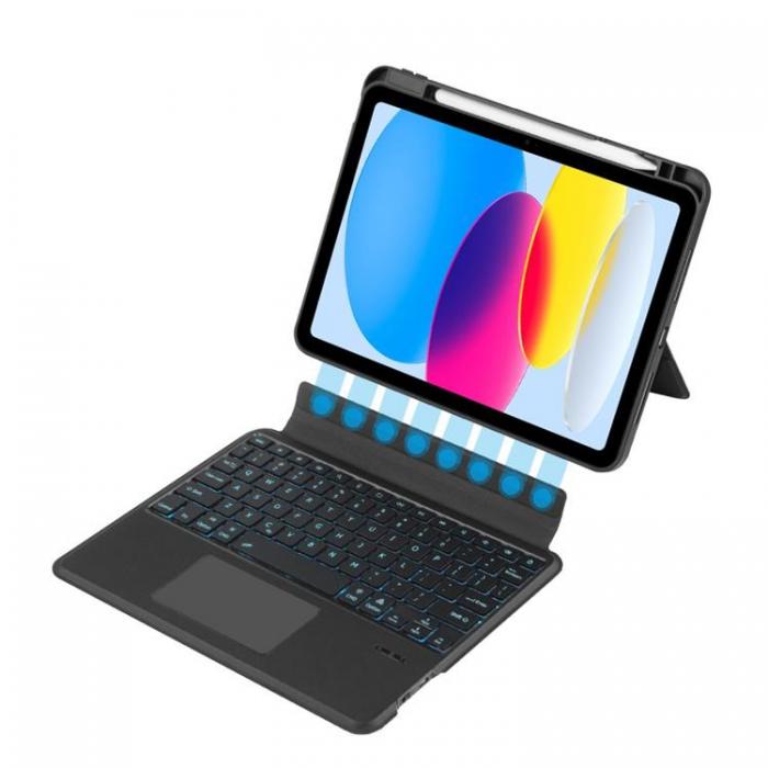 Tech-Protect - Tech-Protect iPad 10.9 (2022) Fodral SCMAG Pen + Keyboard - Svart