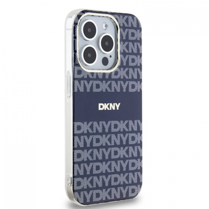 DKNY - DKNY iPhone 15 Pro Max Mobilskal Magsafe IML Mono & Stripe - Bl