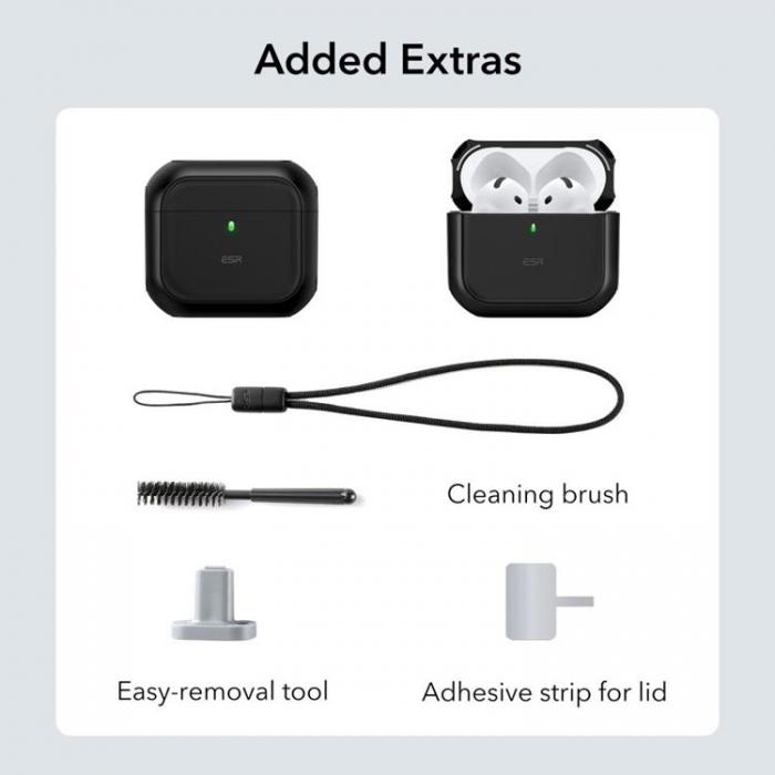 ESR - ESR Airpods 4 Skal Magsafe Orbit Halolock - Svart