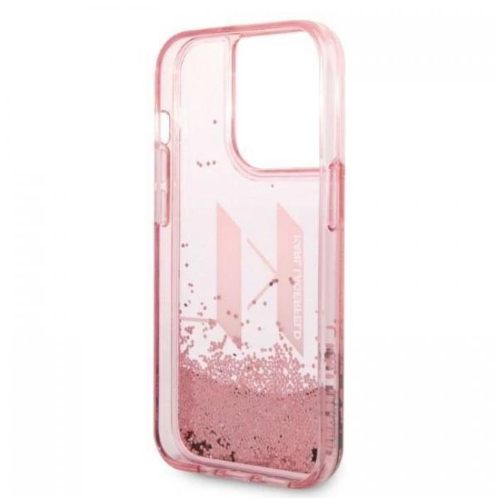 KARL LAGERFELD - Karl Lagerfeld iPhone 14 Pro Skal Glitter Big KL - Rosa