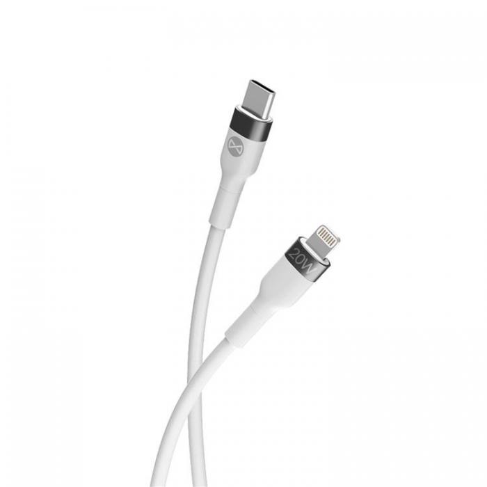 Forever - Forever Flexible USB-C till Lightning kabel 1m 20W - Vit