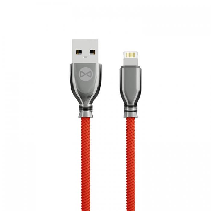 Forever - Forever Tornado USB-A till Lightning kabel 1m 3A - Rd