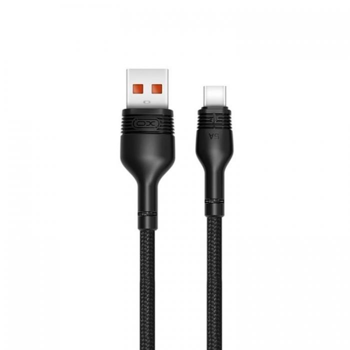 XO - XO USB-A Till USB-C Kabel 1m 5A NB55 - Svart