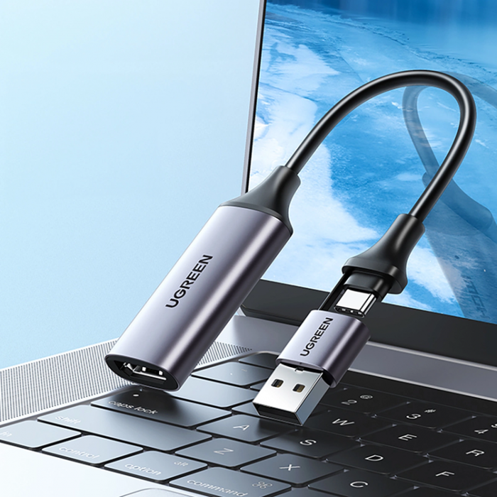 Ugreen - Ugreen USB-A/USB-C till HDMI Adapter - Gr