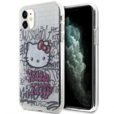 Hello Kitty - Hello Kitty iPhone 11/Xr Mobilskal Kitty On Bricks Graffiti - Vit