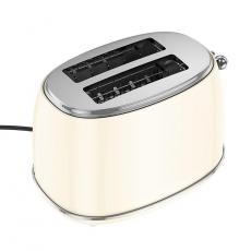 Hoco - Hoco Retro Brödrost 850W HE50 - Milky Vit