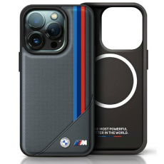 BMW - BMW iPhone 16 Pro Max Mobilskal MagSafe Meshed Tricolor Stripes