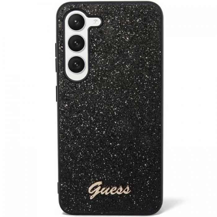 Guess - Guess Galaxy S23 Plus Skal Glitter Script - Svart