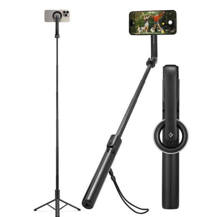 Spigen - Spigen Magsafe Selfiestick Bluetooth Long Tripod S580W - Svart