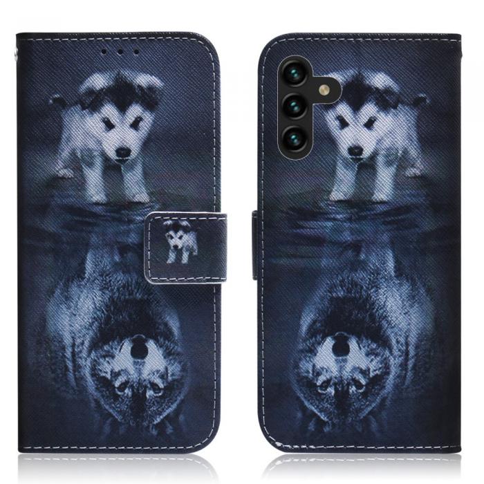 A-One Brand - Galaxy A13 5G Fodral - Dog and Wolf