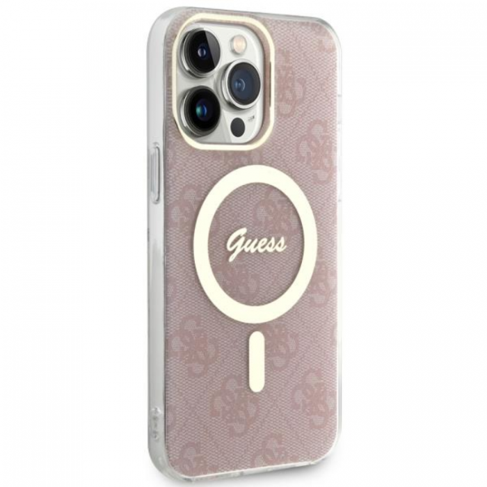 Guess - Guess iPhone 13 Pro Max Mobilskal MagSafe - Rosa