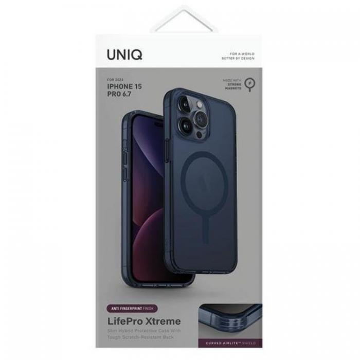 UNIQ - UNIQ iPhone 15 Pro Max Mobilskal Magsafe LifePro Xtreme - Mrkbl