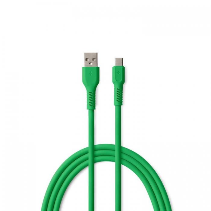 Colorum - Colorum USB-A till USB-C Kabel 1.8m 3A - Grn