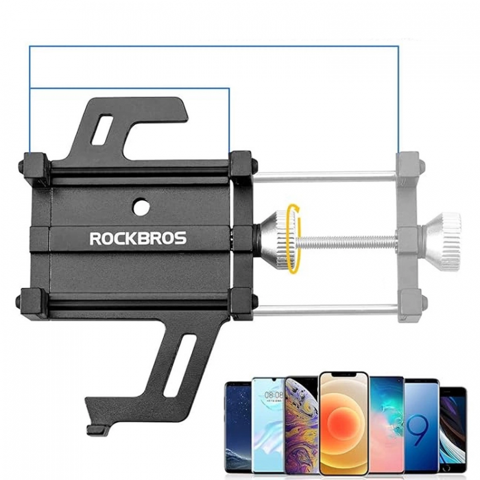 Rockbros - Rockbros Cykelhllare Aluminiumlegering 699-BK - Svart