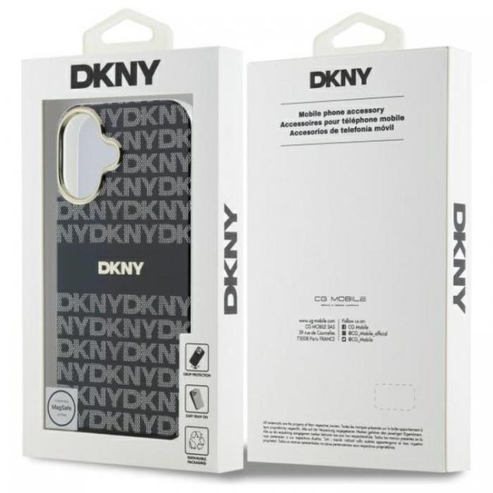 DKNY - DKNY iPhone 16 Mobilskal MagSafe Repeat Texture Stripe