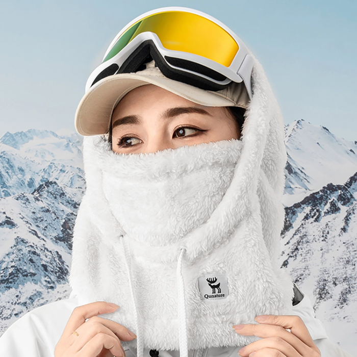 Qunature - Qunature Ski Balaclava Storlek M Arctic Velvet - Vit