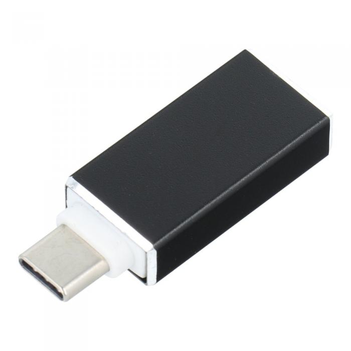 OEM - Adaptor OTG USB A to USB-C 3.0 Svart