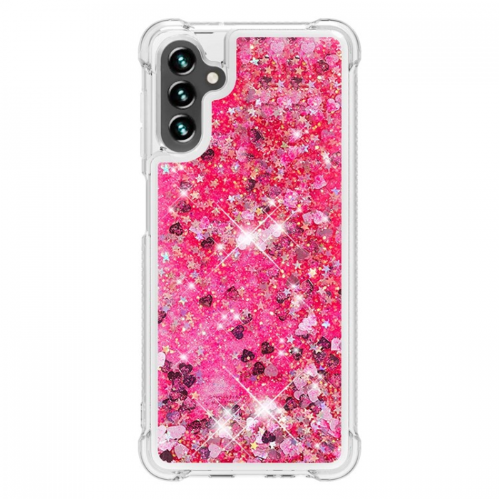 A-One Brand - Galaxy A54 5G Mobilskal YB Quicksand Glitter TPU - Rosa