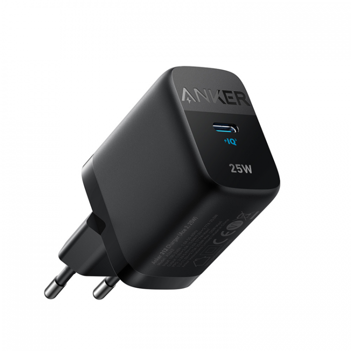 Anker - Anker Vggladdare 25W USB-C Ace 2 312 - Svart