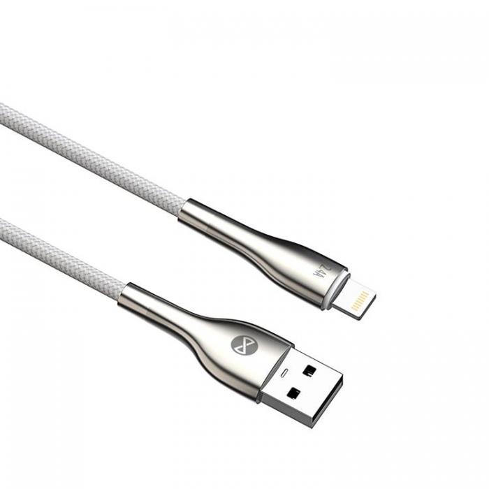 Forever - Forever Sleek USB-A till Lightning kabel 1m 2,4A - Vit