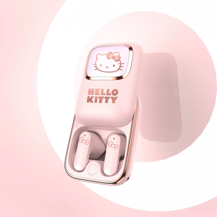 Hello Kitty - Hello Kitty TWS In-Ear Hrlurar Slide - Rosa