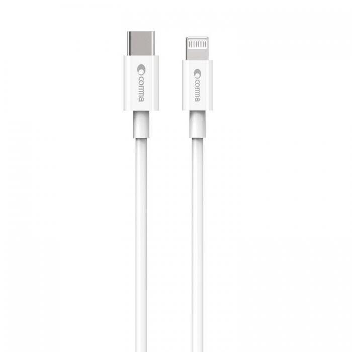 Comma - Comma USB-C till Lightning kabel 1.5m 3A Jub MFi - Vit