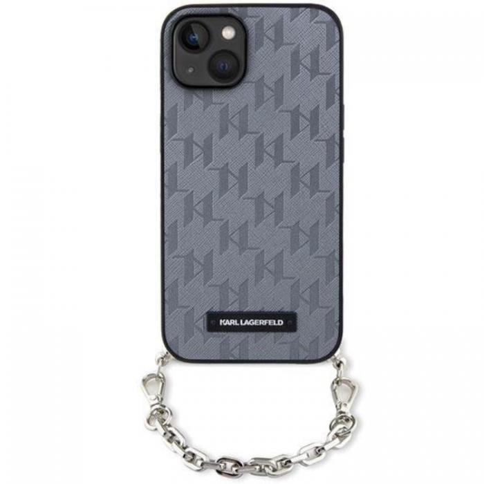 KARL LAGERFELD - KARL LAGERFELD iPhone 14 Mobilskal Saffiano Monogram Chain