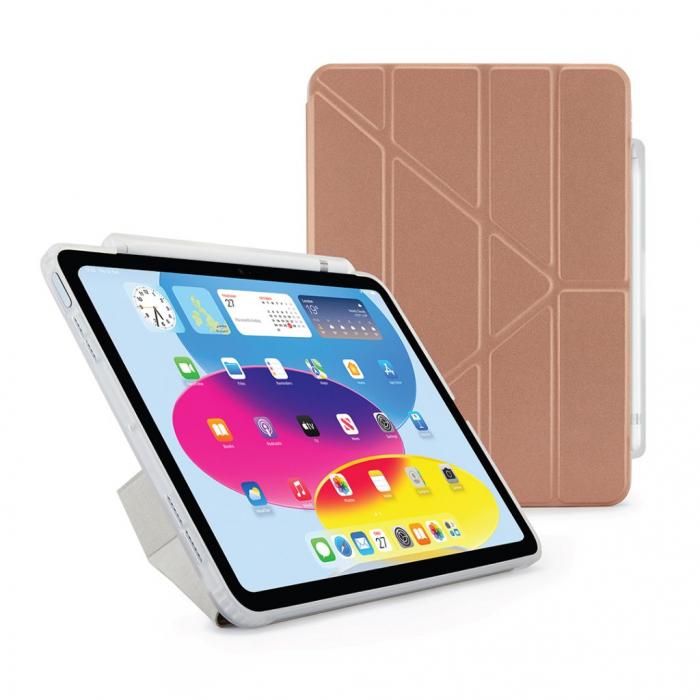 Pipetto - Pipetto iPad (2022) Fodral Origami Pencil Shield - Rosa guld