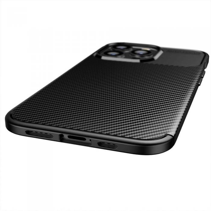 OEM - CARBON PREMIUM skal fr iPhone 14 Pro Max svart