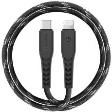 ENERGEA - Energea USB-C till Lightning Kabel 1.5m MFI Nyloflex C94 - Svart