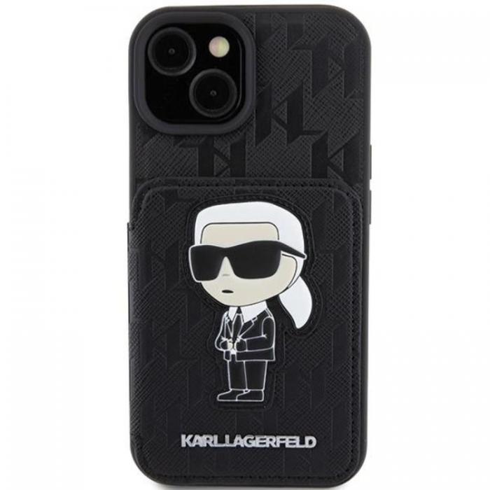 KARL LAGERFELD - Karl Lagerfeld iPhone 15 Mobilskal Korthllare Monogram Ikonik