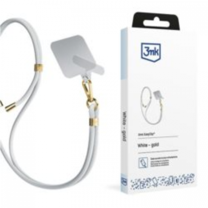 3MK - 3mk Mobil Lanyard Easyclip - Vit