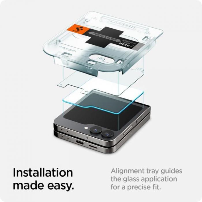 Spigen - Spigen [2-Pack] Galaxy Z Flip 6 Hrdat Glas Skrmskydd 