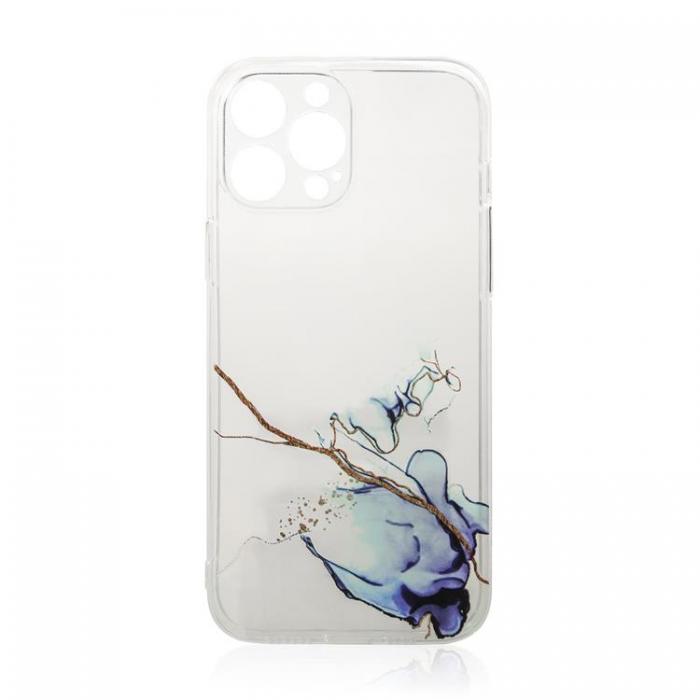 OEM - iPhone 13 Pro Max Skal Gel Marble - Bl