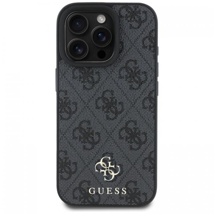 Guess - Guess iPhone 16 Pro Max Mobilskal MagSafe HC PU 4G Small Classic - Svart