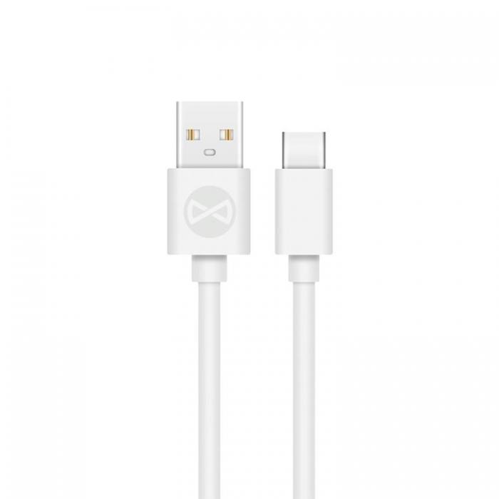 Forever - Forever USB-C till USB-A kabel 1m 2A - Vit