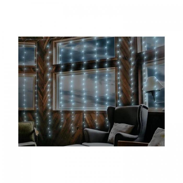 Moon in the room - Moon String Light 300 x led, 3x3 m, 8 funktioner, 230V, fjrrstyrd - Kall Vit