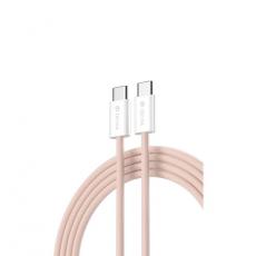 Devia - Devia USB-C Till USB-C 60W Kabel 3A 1m Smart EC325 PD Rosa