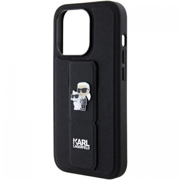 KARL LAGERFELD - Karl Lagerfeld iPhone 15 Pro Max Mobilskal Gripstand Pins