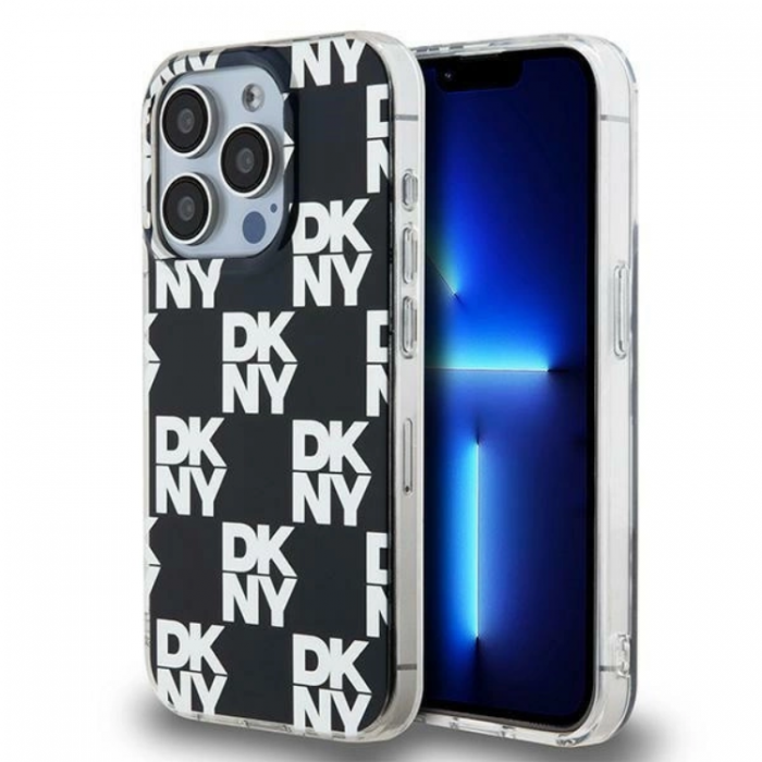 DKNY - DKNY iPhone 15 Pro Mobilskal IML Checkered Mono Pattern