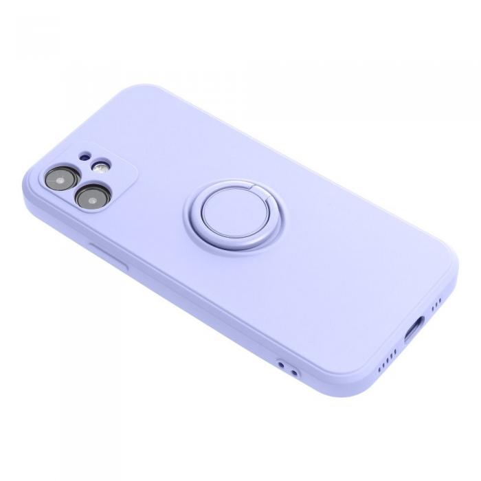 OEM - iPhone 13 Pro Max Skal Forcell Silikon Ring Violett