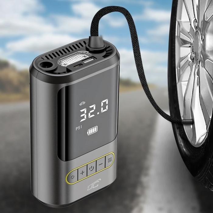 LTC - LTC Elektrisk Pump fr Cykel/Bil Kompressor 2x2000mAh USB-C