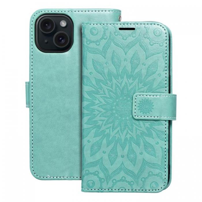 A-One Brand - iPhone 15 Plnboksfodral Mezzo Mandala - Grn