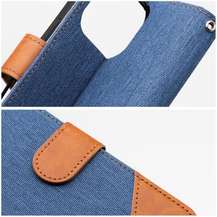 A-One Brand - iPhone 16 Pro Plnboksfodral Jeans - Bl